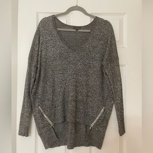 Express Oversized Sweater w/ Zipper Accents Size S